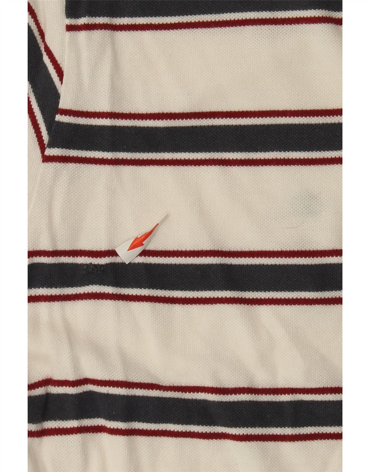 Champion Mens Easy Fit Polo Shirt Large White Striped