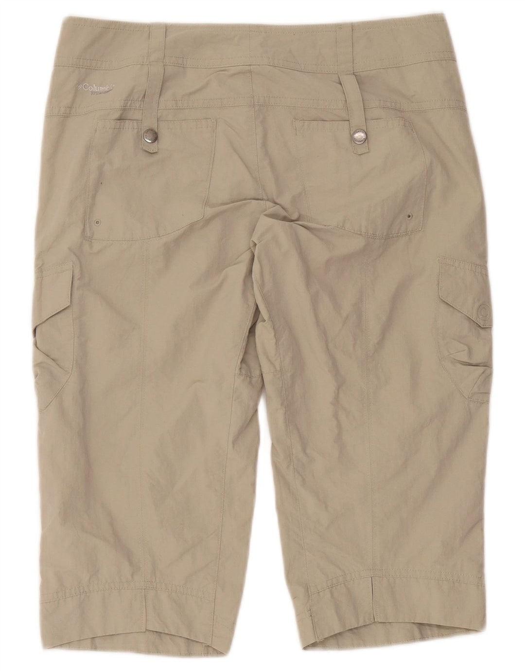 Columbia Womens Titanium Cargo Shorts US 4 Small W32 Beige Nylon