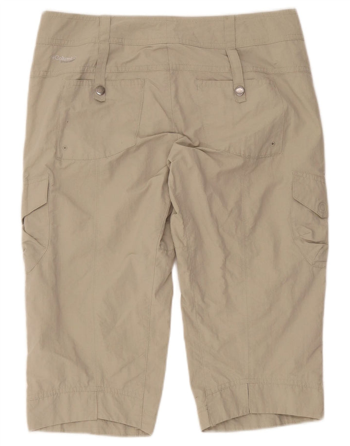 Columbia Womens Titanium Cargo Shorts US 4 Small W32 Beige Nylon