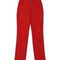 TRUSSARDI Womens Slim Casual Trousers W28 L31 Red Polyamide Vintage Trussardi and Second-Hand Trussardi from Messina Hembry 