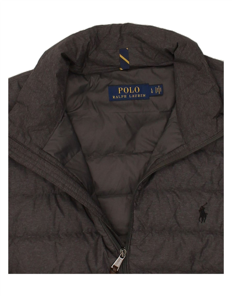 POLO RALPH LAUREN Mens Padded Jacket UK 40 Large Grey | Vintage Polo Ralph Lauren | Thrift | Second-Hand Polo Ralph Lauren | Used Clothing | Messina Hembry 