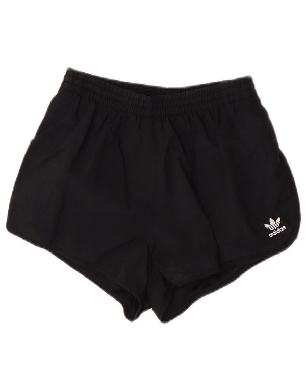 Adidas Womens Sport Shorts UK 8 Small Black Polyester