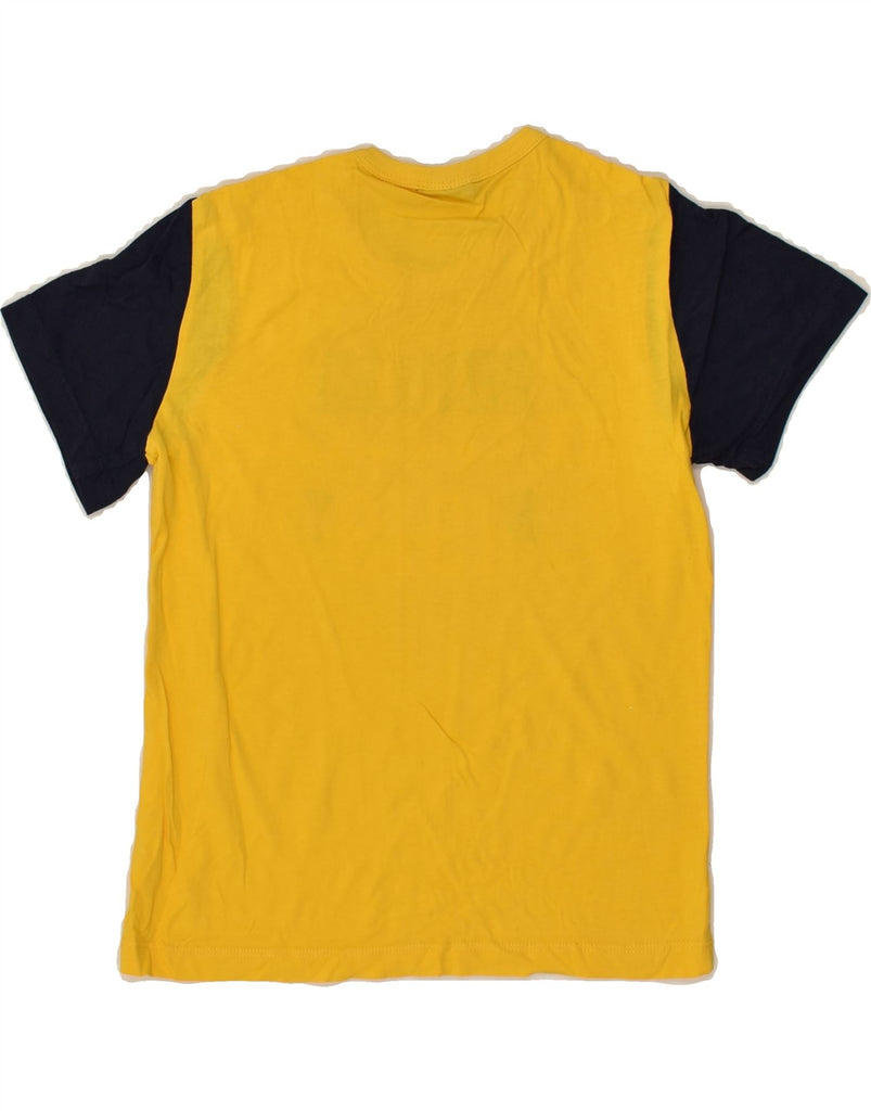 CHAMPION Boys Graphic T-Shirt Top 7-8 Years Small  Yellow Colourblock | Vintage Champion | Thrift | Second-Hand Champion | Used Clothing | Messina Hembry 