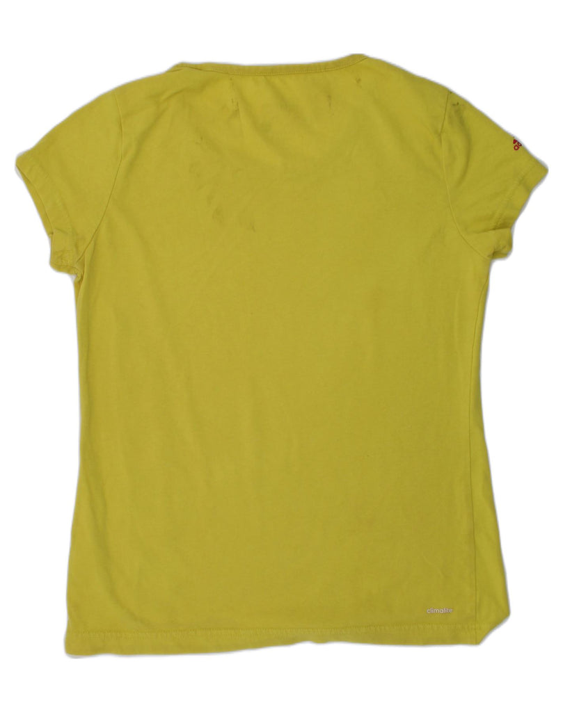 ADIDAS Girls Graphic T-Shirt Top 13-14 Years Yellow | Vintage Adidas | Thrift | Second-Hand Adidas | Used Clothing | Messina Hembry 