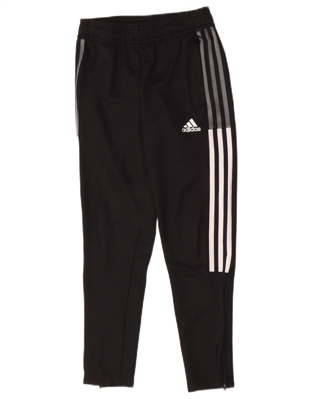 Adidas Boys Aeroready Tracksuit Trousers 9-10 Years Black Polyester