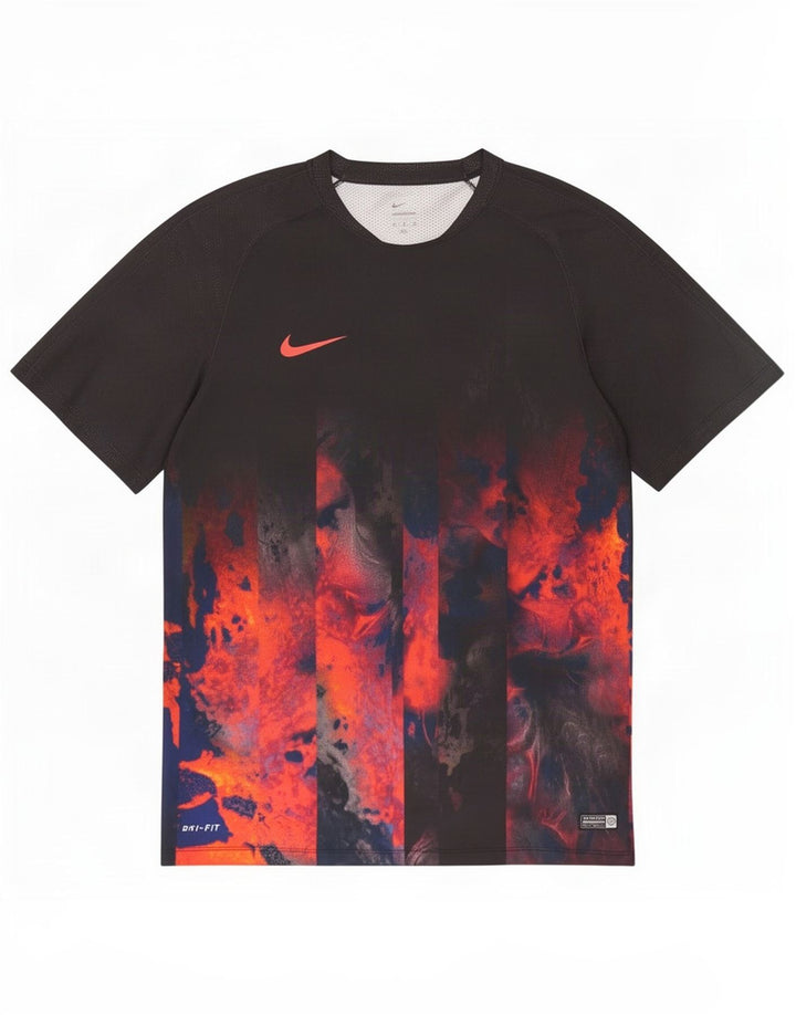 Nike Mens Dri Fit Graphic T-Shirt Top XL Black Polyester