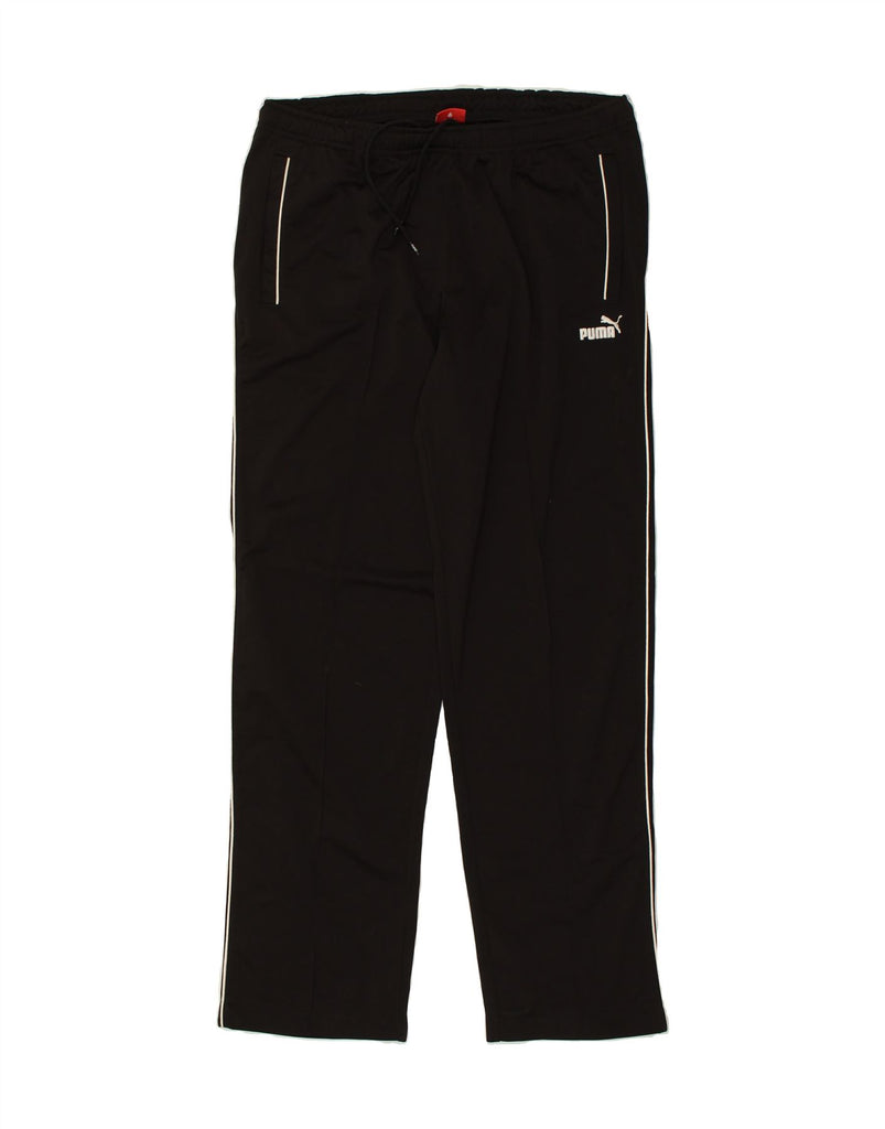 PUMA Mens Tracksuit Trousers Large Black | Vintage Puma | Thrift | Second-Hand Puma | Used Clothing | Messina Hembry 