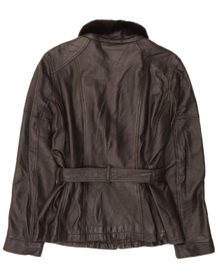 Conbipel Womens Leather Jacket IT 48 XL Black