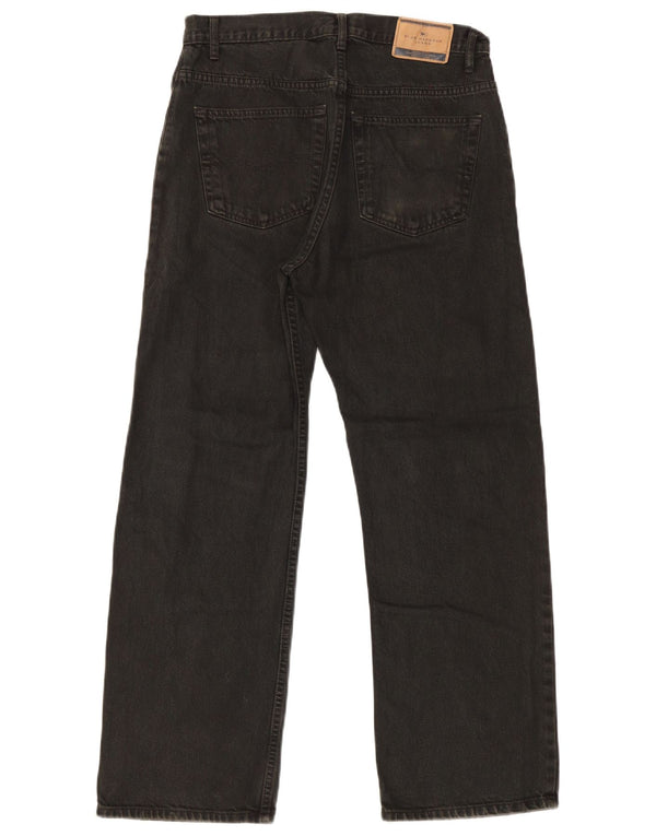 Marks & Spencer Mens Blue Harbour Straight Jeans W32 L29 Black Cotton