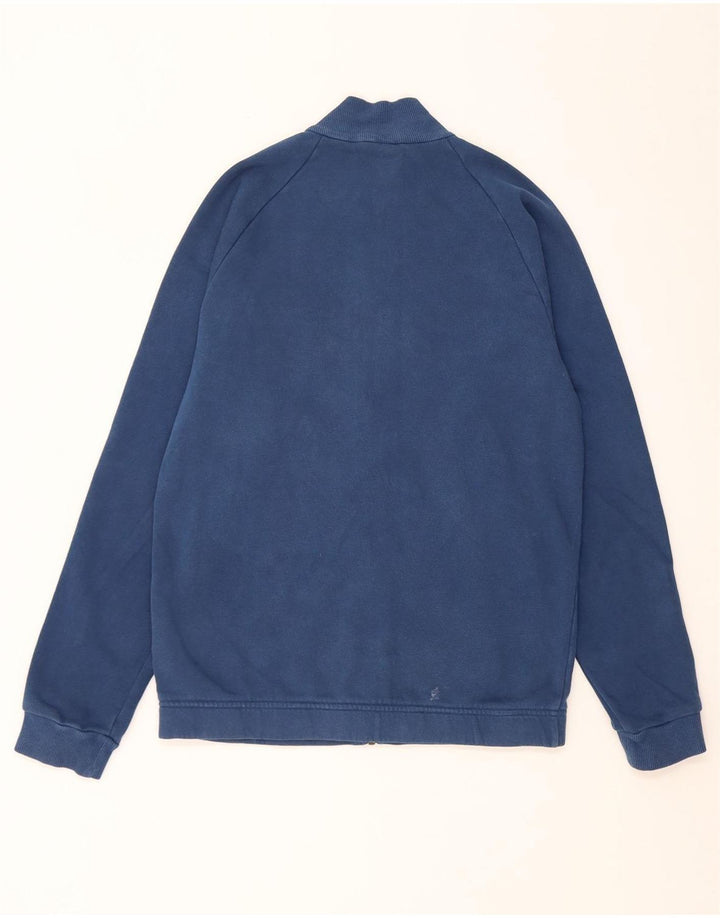 Adidas Mens Tracksuit Top Jacket UK 38/40 Medium Blue Colourblock Cotton