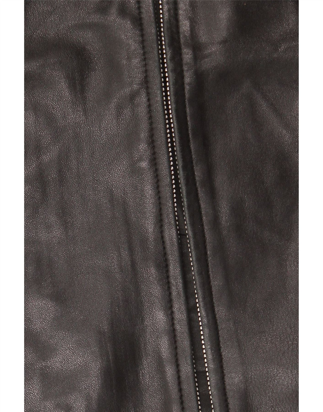 JAEGER Womens Leather Jacket UK 12 Medium Black Leather