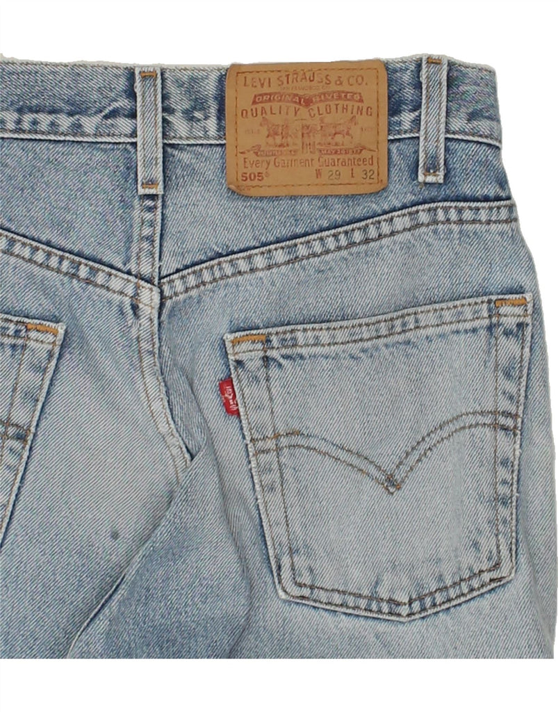 LEVI'S Mens 505 Distressed Straight Jeans W29 L32 Blue | Vintage Levi's | Thrift | Second-Hand Levi's | Used Clothing | Messina Hembry 