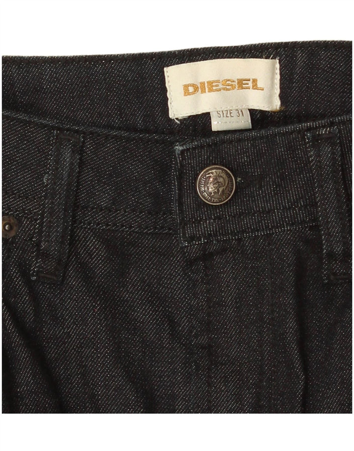 Diesel Womens Denim Skirt W31 Large  Black Cotton