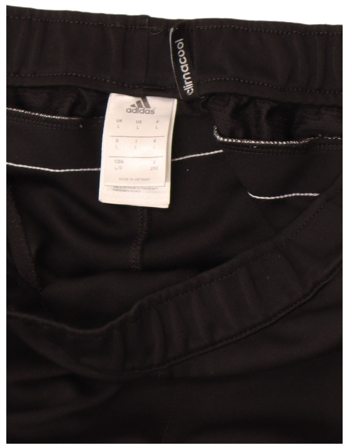 ADIDAS Mens Climacool Tracksuit Trousers Joggers Large  Black Colourblock