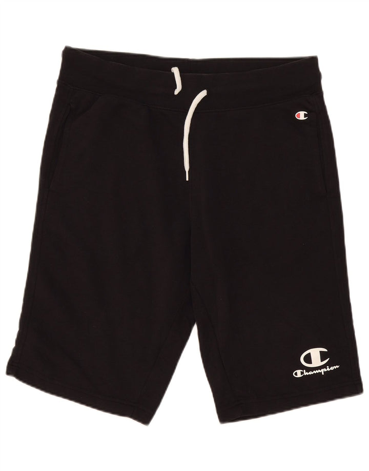 Champion Mens Sport Shorts Large Black Cotton