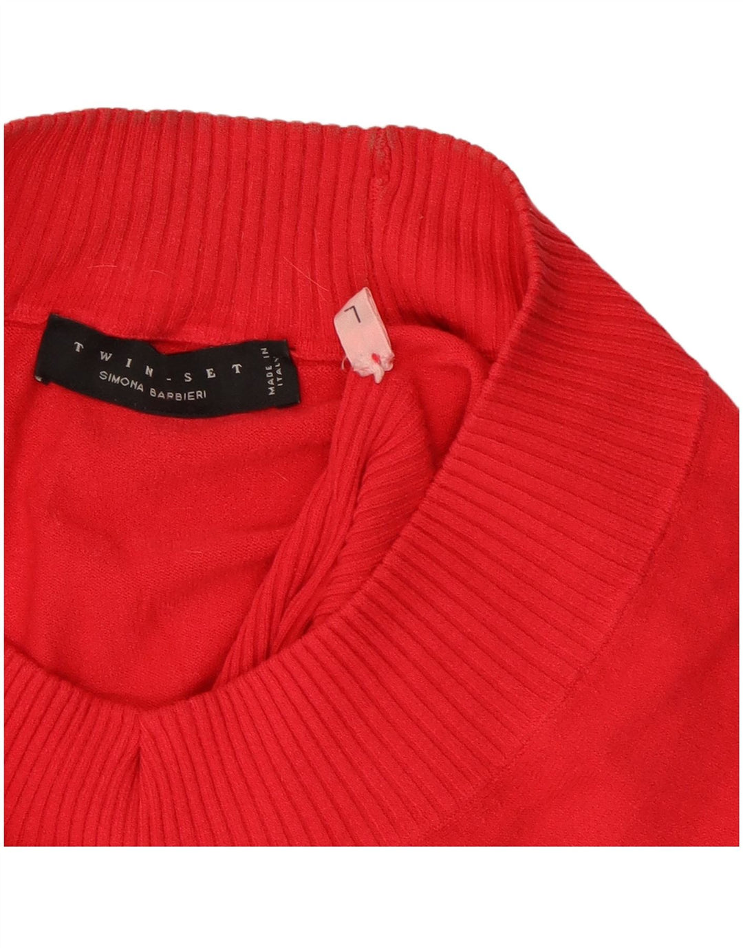 Simona Barbieri Womens Twin-Set V-Neck Jumper Sweater UK 16 Large Red