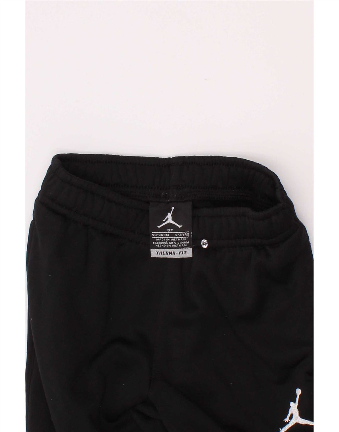 Jordan Boys Therma-Fit Tracksuit Trousers Joggers 2-3 Years Black Polyester