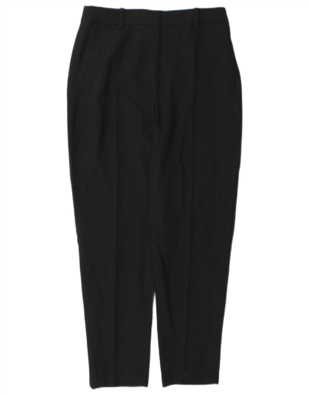 Zara Womens Tapered Pegged Chino Trousers Medium W28 L27 Black Polyester