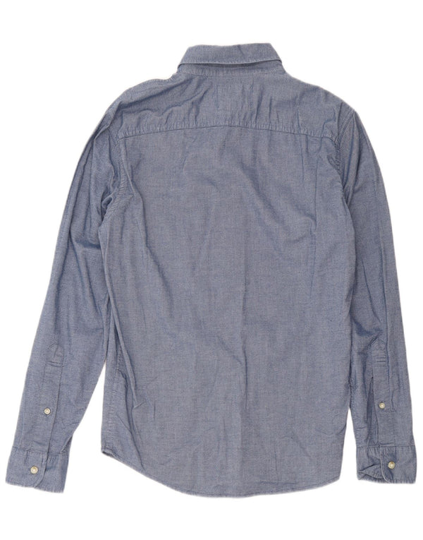 Hollister Mens Shirt Small Blue Cotton