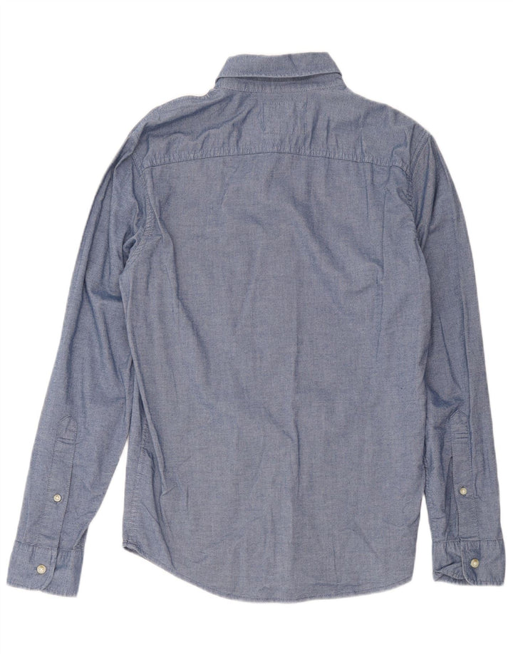 Hollister Mens Shirt Small Blue Cotton