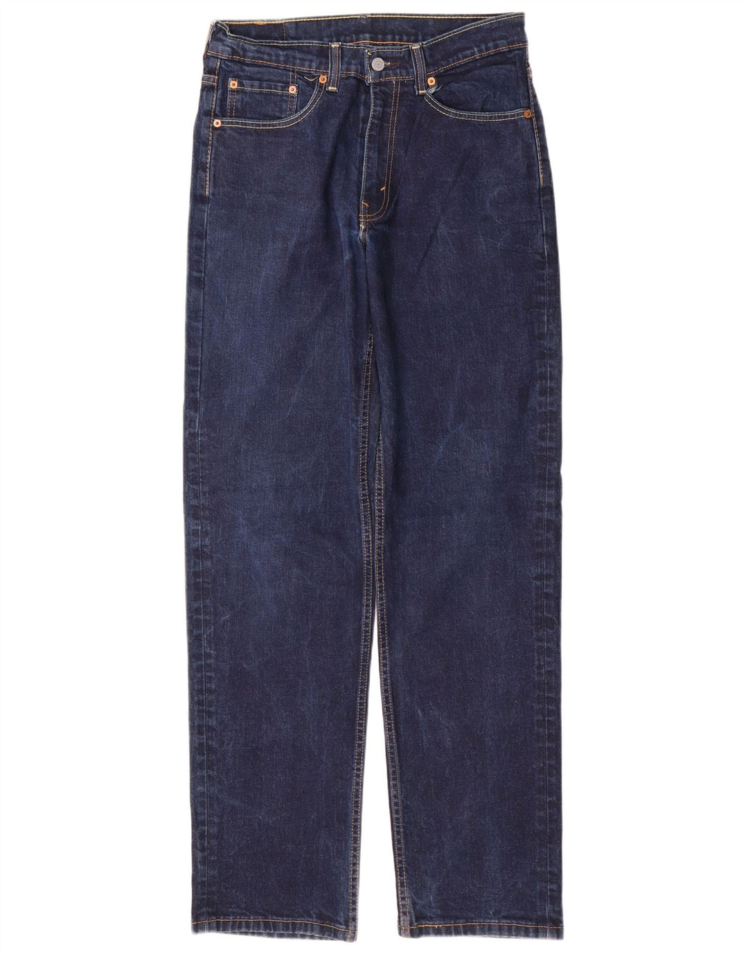 Levi's Mens 550 Straight Jeans W32 L34 Navy Blue Cotton