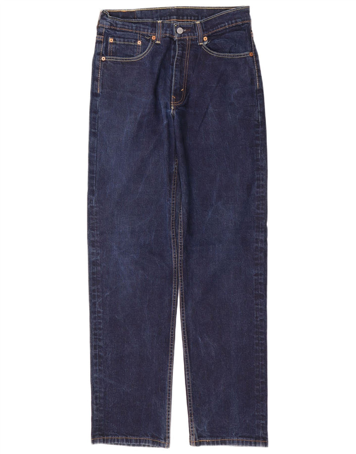 Levi's Mens 550 Straight Jeans W32 L34 Navy Blue Cotton