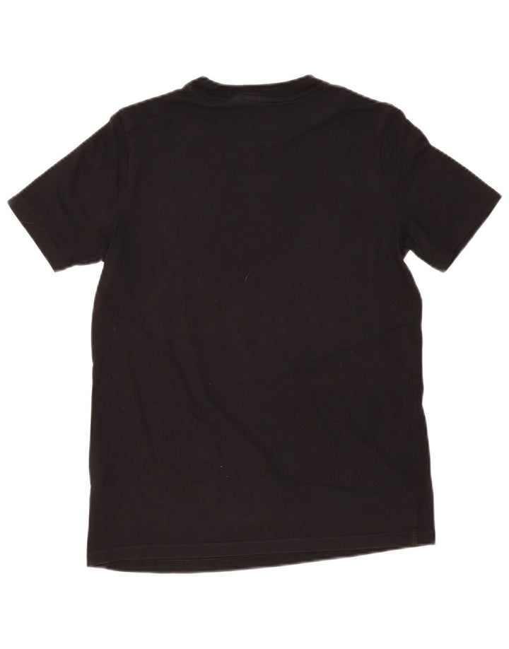 Adidas Womens Graphic T-Shirt Top UK 14 Medium Black Cotton