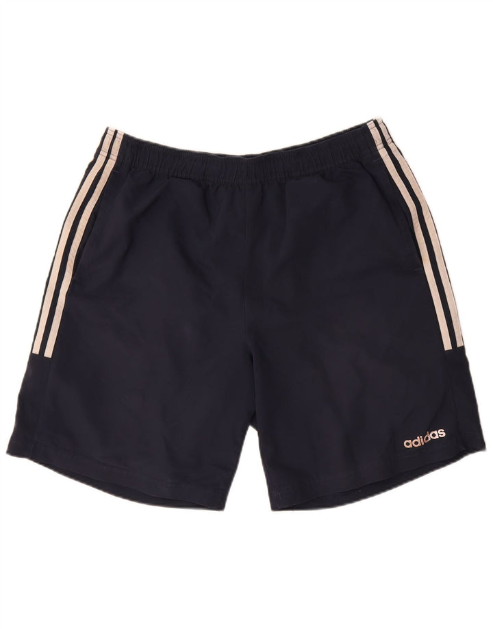 Adidas Mens Sport Shorts Large Navy Blue Polyester