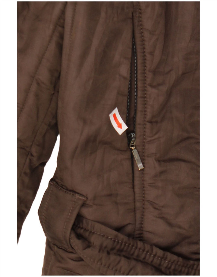 REFRIGIWEAR Womens Hooded Padded Jacket UK 18 XL Brown