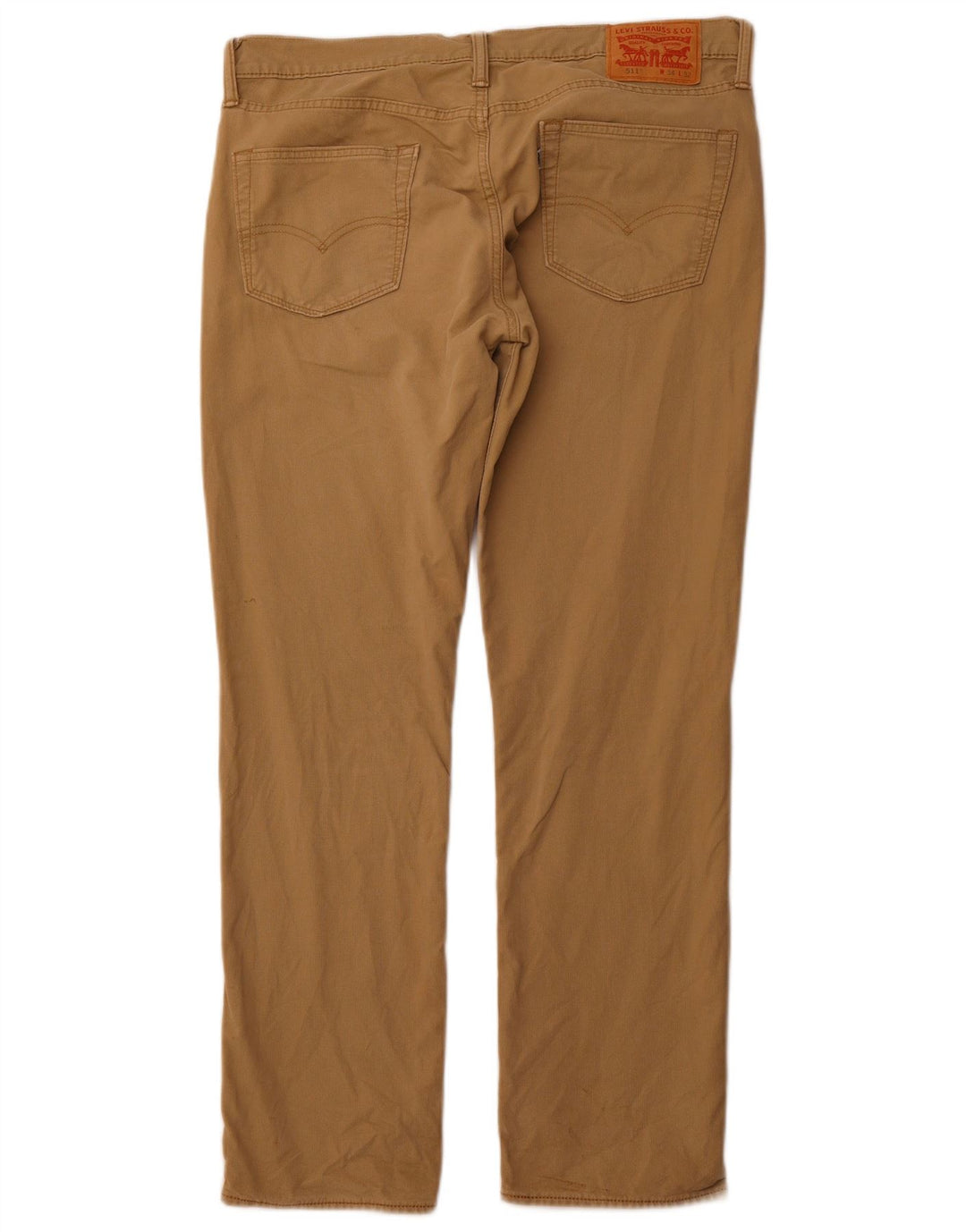LEVI'S Mens 511 Slim Casual Trousers W34 L32 Beige Cotton