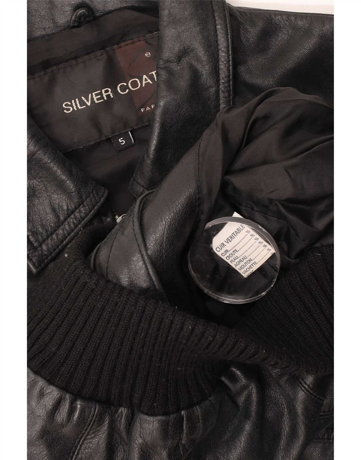 Vintage Boys Leather Jacket 4-5 Years Black