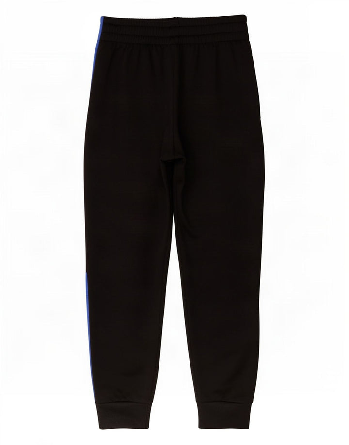 Adidas Boys Graphic Tracksuit Trousers Joggers 10-11 Years Black Polyester
