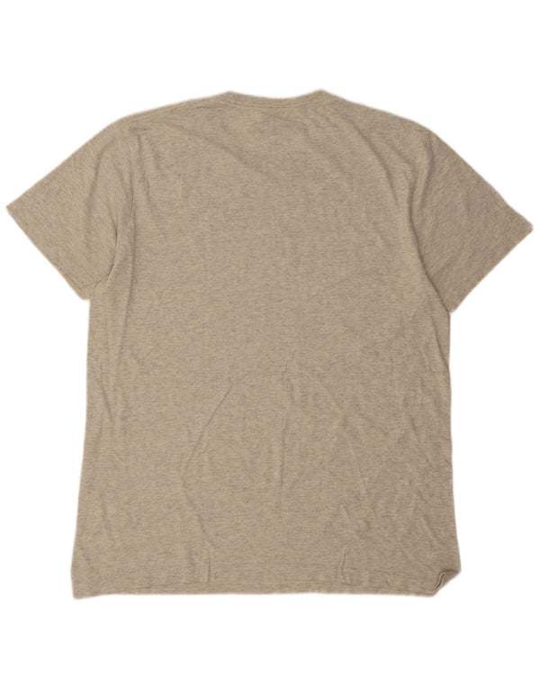 Converse Mens Graphic T-Shirt Top XL Grey Flecked