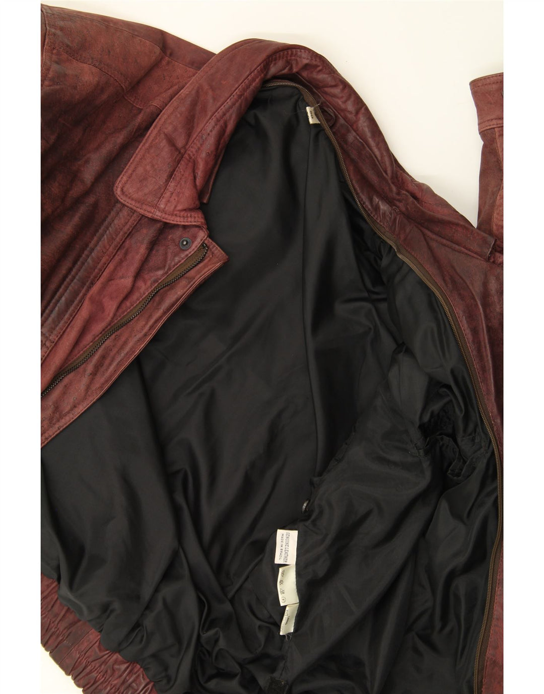VINTAGE Mens Leather Jacket IT 50 Large Brown Leather