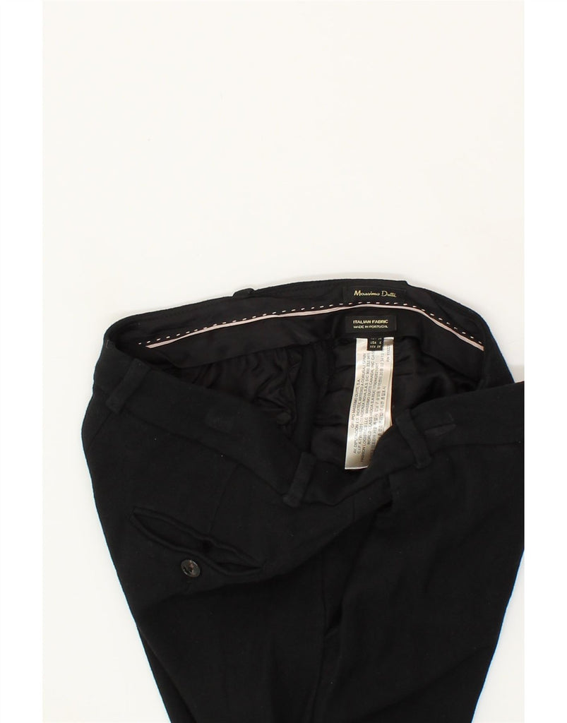 MASSIMO DUTTI Womens Slim Chino Trousers EU 38 Small W28 L28 Black Viscose Vintage Massimo Dutti and Second-Hand Massimo Dutti from Messina Hembry 