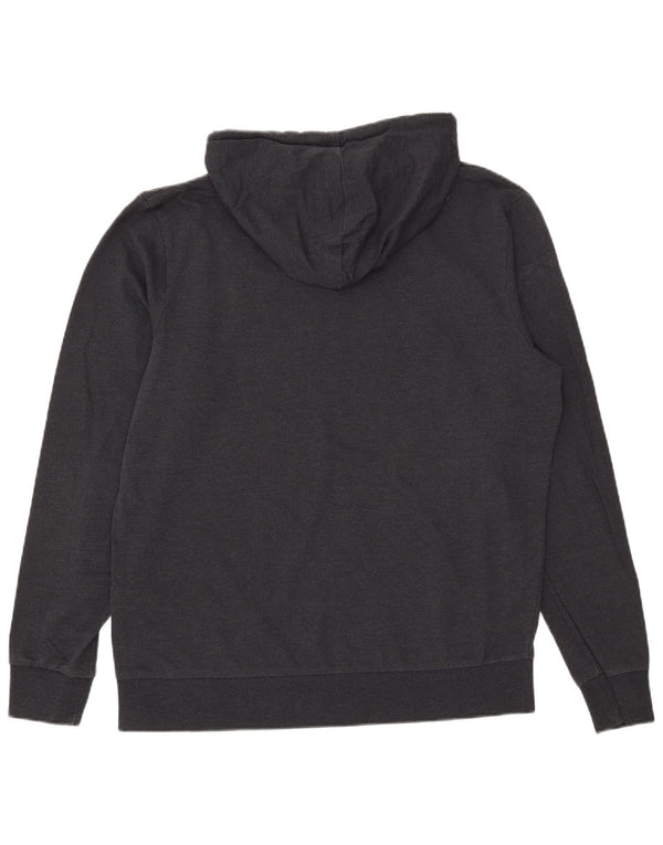 Jack & Jones Mens Graphic Hoodie Jumper XL Black Cotton