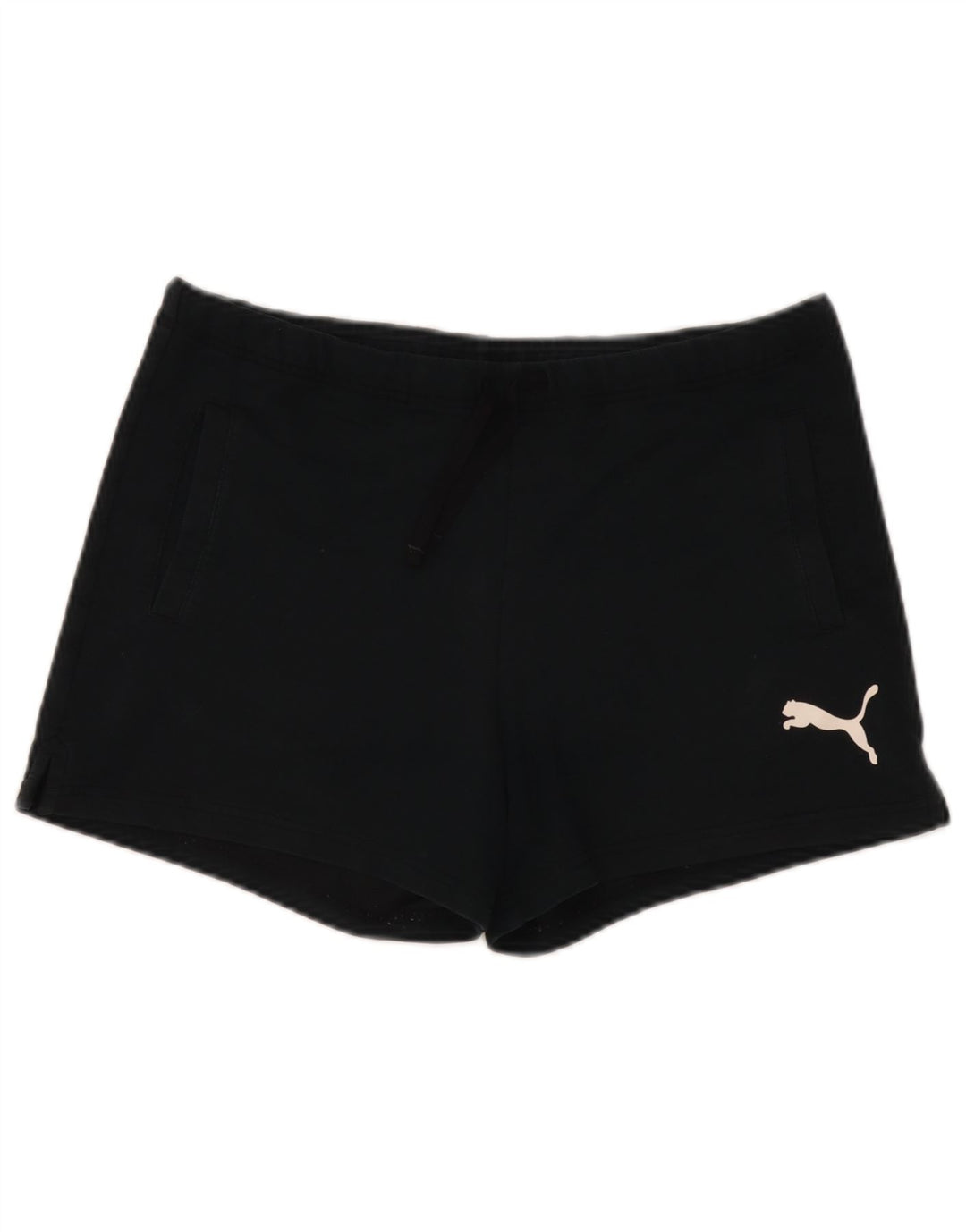 Puma Womens Graphic Sport Shorts UK 8 Small  Black