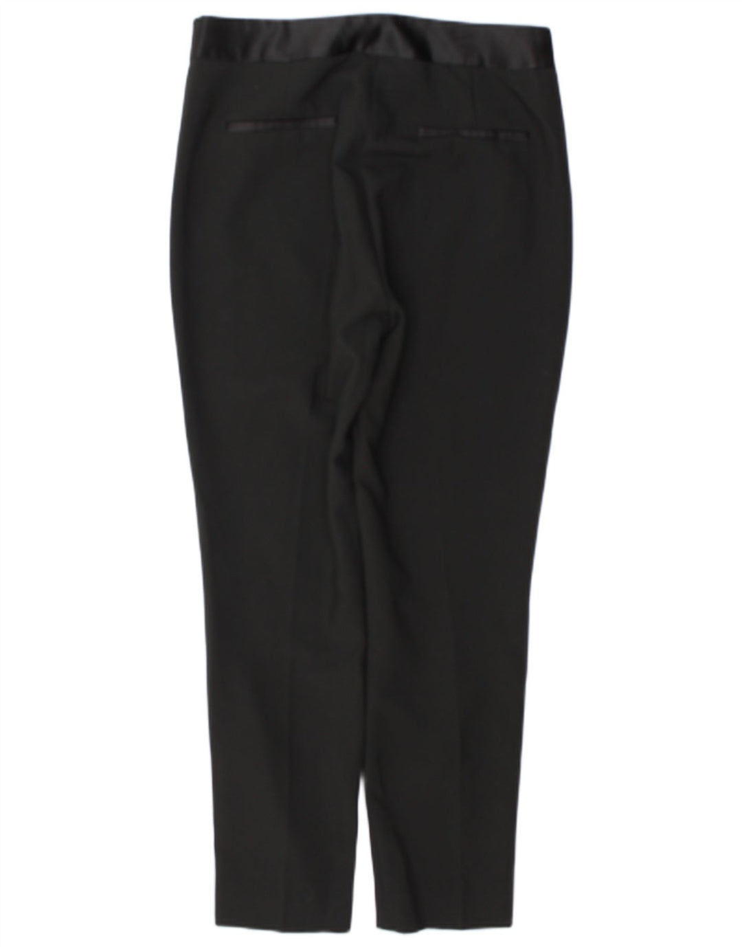 Zara Womens Slim Casual Trousers Large W30 L29 Black Polyester