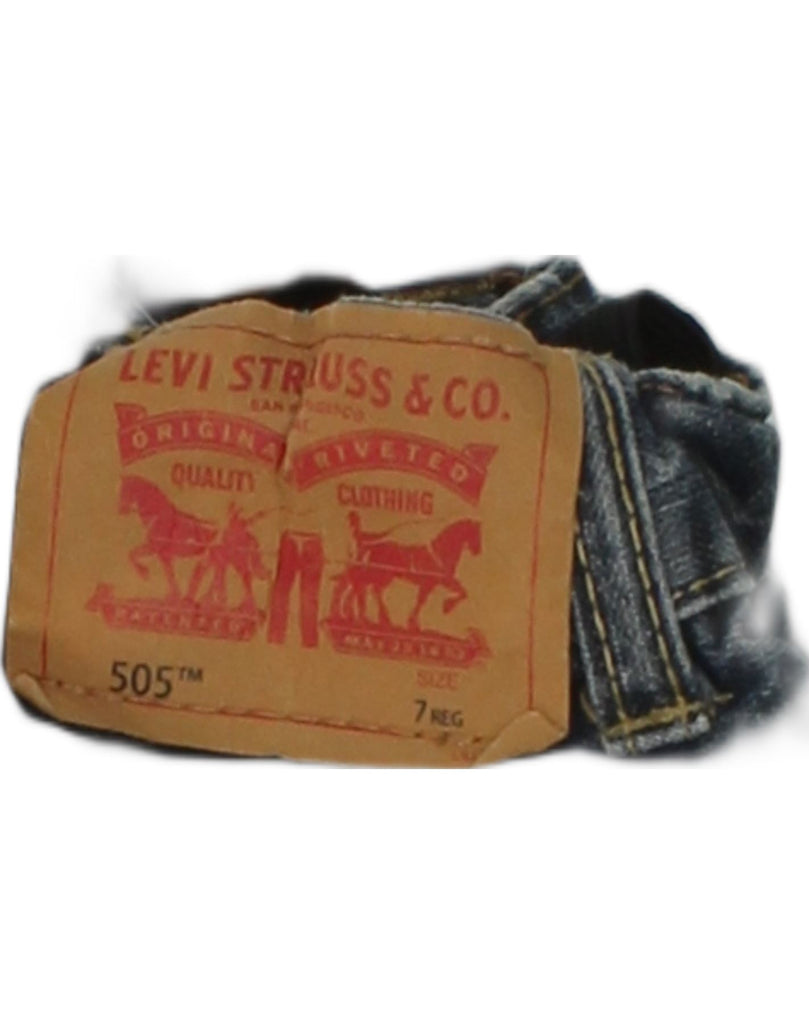 LEVI'S Boys 505 Straight Jeans 6-7 Years W20 L21 Blue Cotton | Vintage Levi's | Thrift | Second-Hand Levi's | Used Clothing | Messina Hembry 