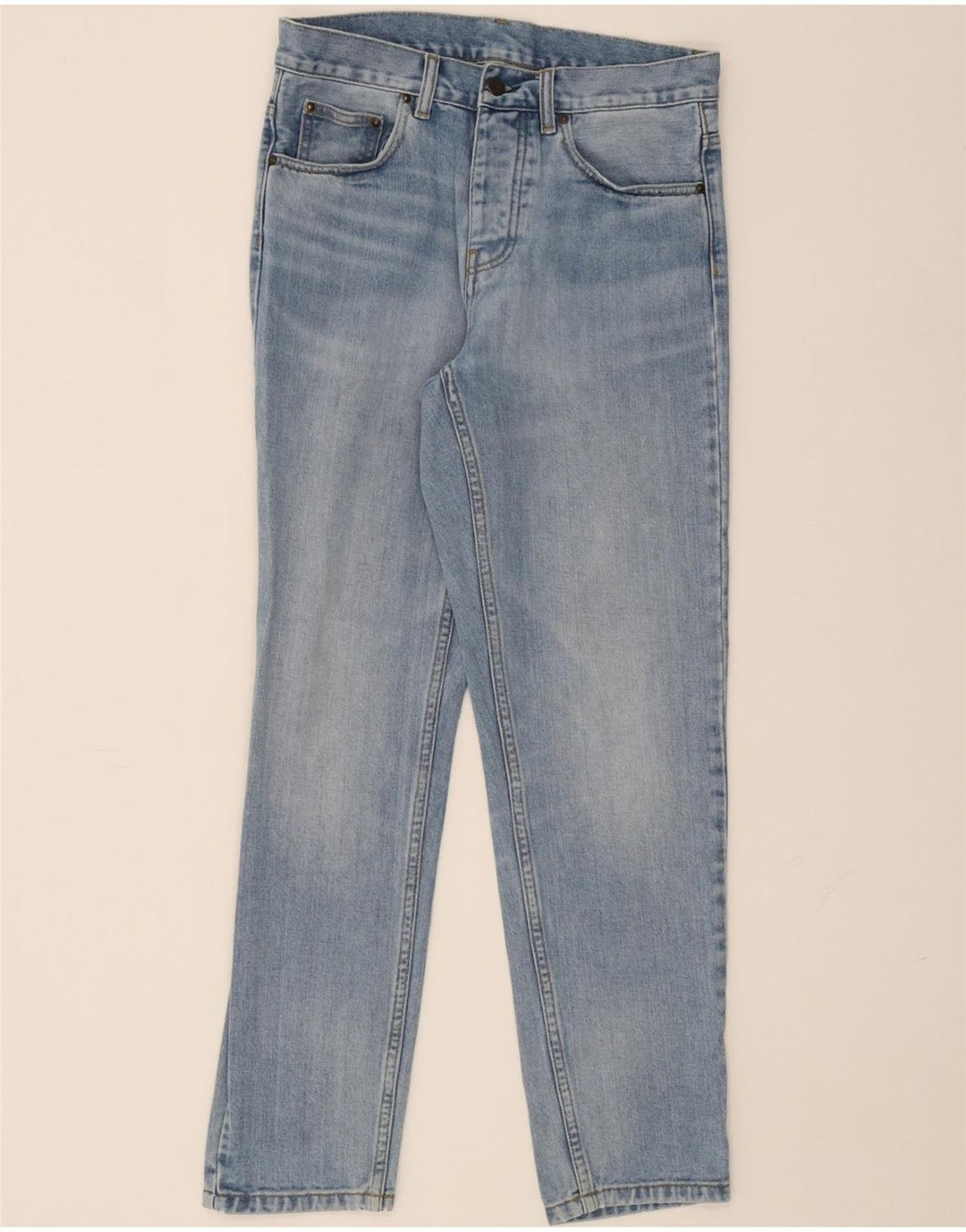 CARHARTT Mens Tapered Jeans W28 L29 Blue Cotton