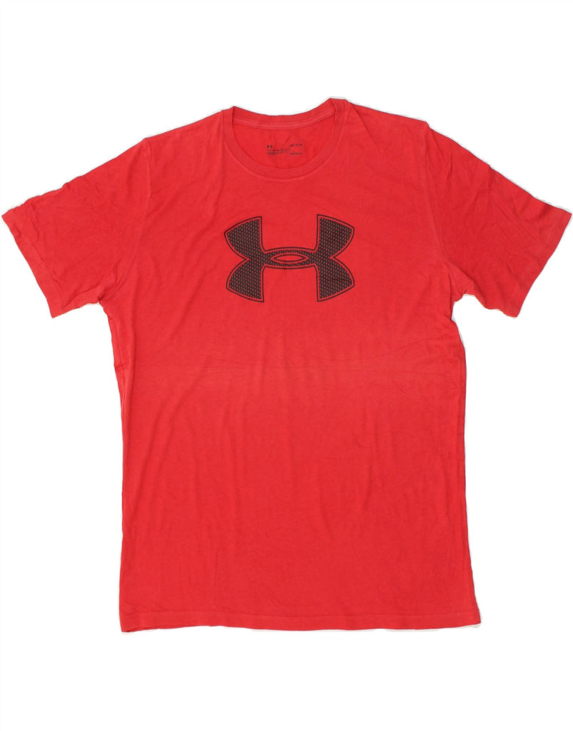 UNDER ARMOUR Mens Graphic T-Shirt Top Large Red Cotton | Vintage Under Armour | Thrift | Second-Hand Under Armour | Used Clothing | Messina Hembry 