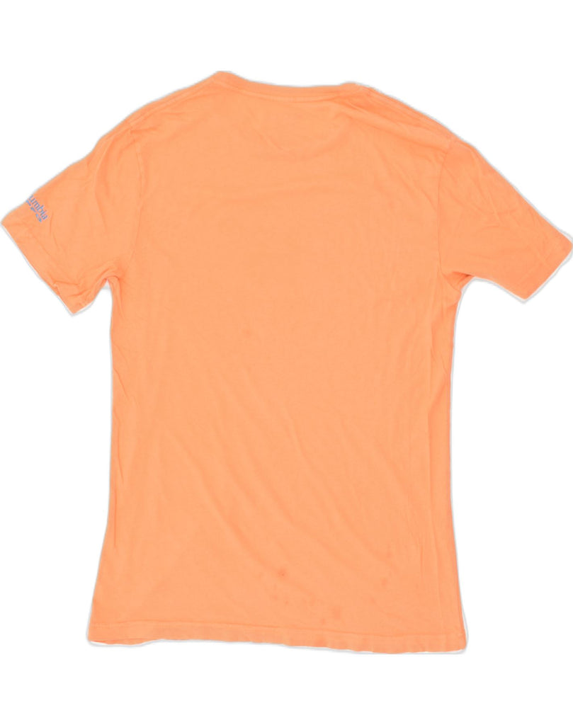 COLUMBIA Mens Graphic T-Shirt Top Medium Orange Cotton | Vintage Columbia | Thrift | Second-Hand Columbia | Used Clothing | Messina Hembry 