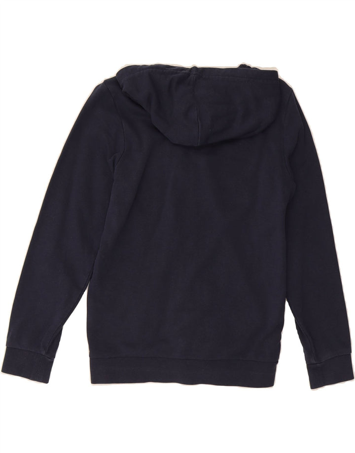CHAMPION Boys Graphic Zip Hoodie Sweater 9-10 Years Medium Navy Blue Vintage Champion and Second-Hand Champion from Messina Hembry 