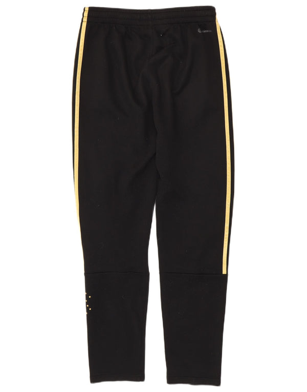 Adidas Boys Aeroready Tracksuit Trousers 13-14 Years Black Polyester