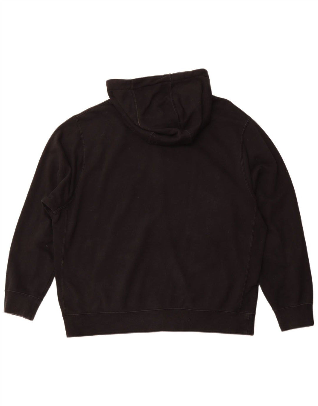 NIKE Mens Zip Hoodie Sweater XL Black Cotton