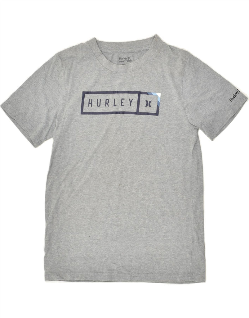 HURLEY Boys Graphic T-Shirt Top 14-15 Years Grey Cotton | Vintage Hurley | Thrift | Second-Hand Hurley | Used Clothing | Messina Hembry 