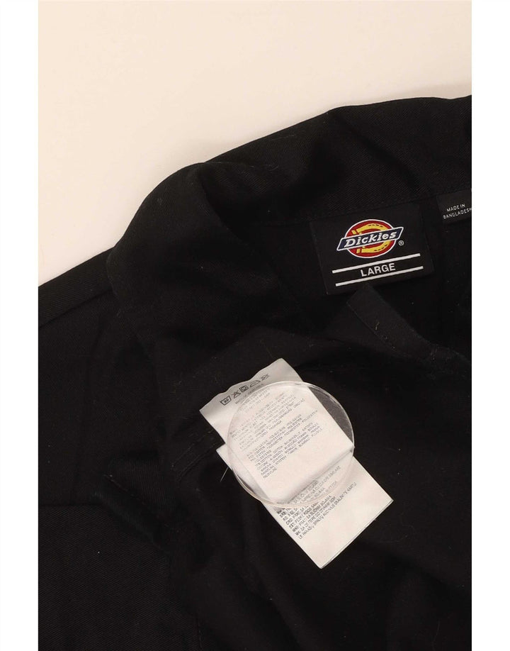Dickies Womens Short Sleeve Shirt UK 16 Large Black Polyester