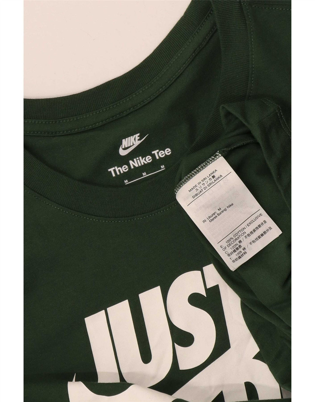 Nike Mens Graphic T-Shirt Top Medium Green Cotton