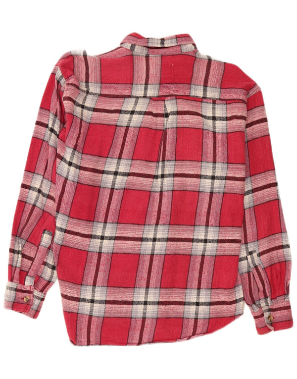 S.S.Shirties Mens Flannel Shirt Large Pink Check Cotton