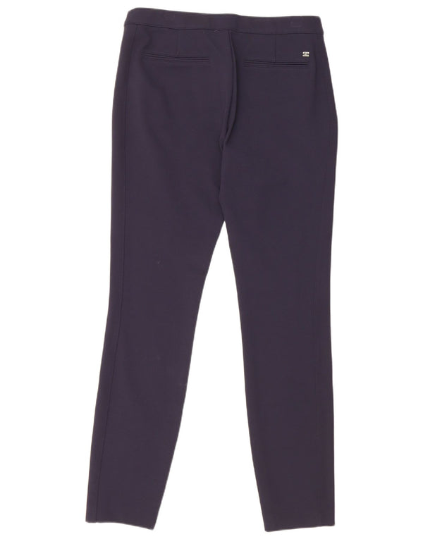 Tommy Hilfiger Womens Slim Casual Trousers US 8 Medium W30 L29 Navy Blue